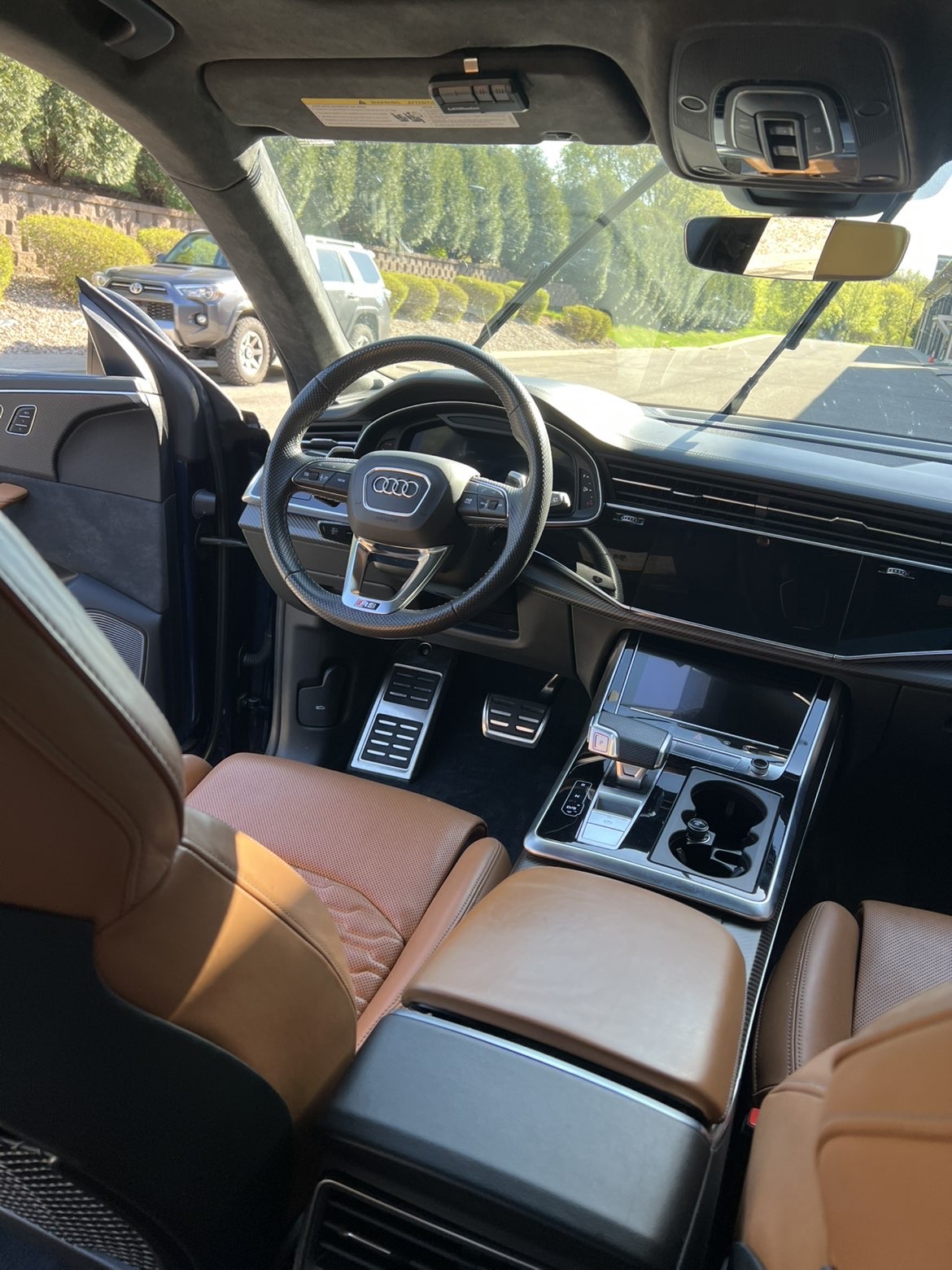 Audi RS Q8 interior after detail