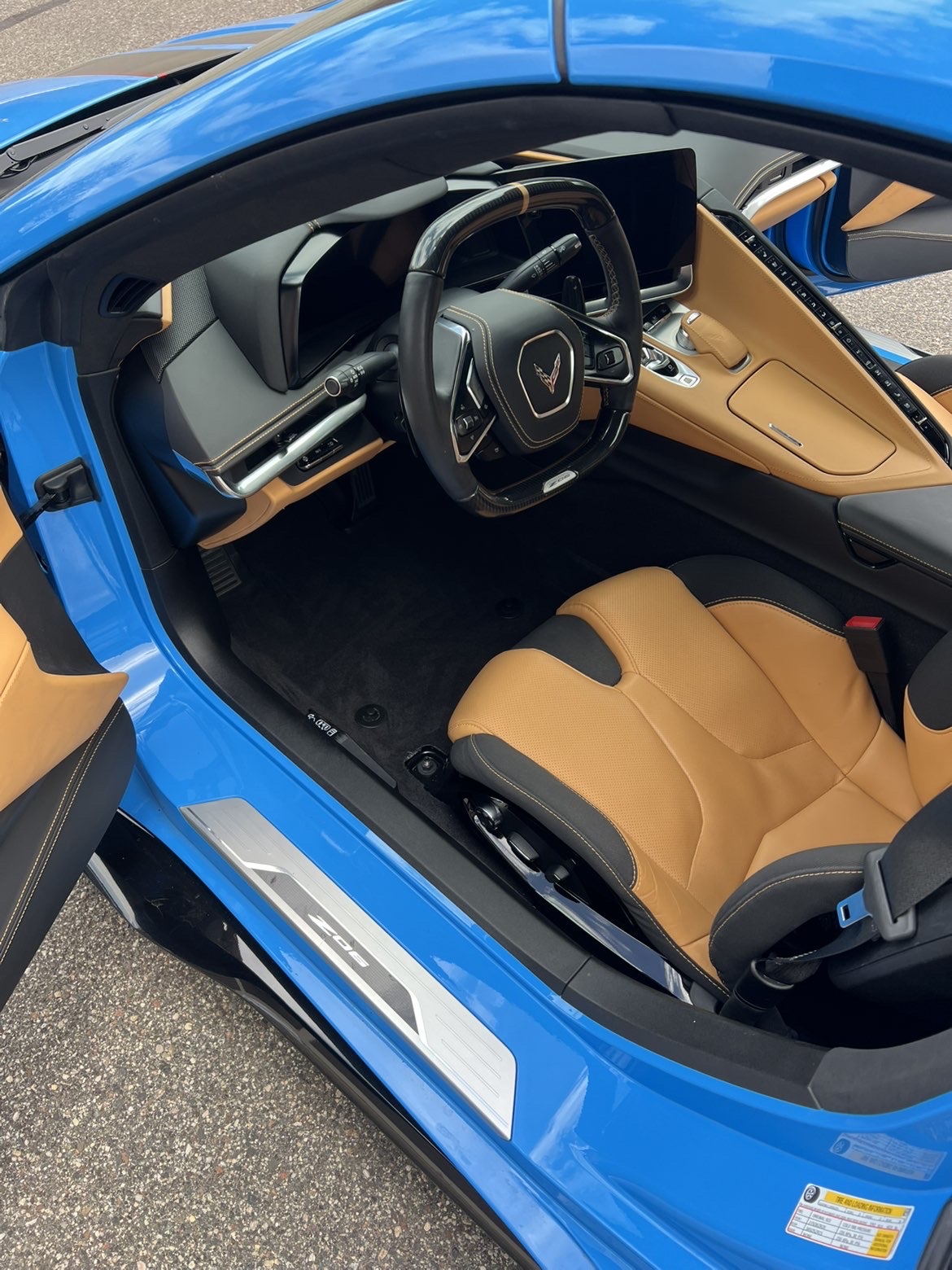 Corvette interior after detail